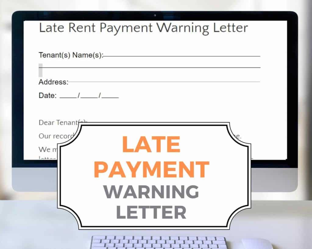 Late Rent Payment Warning Letter